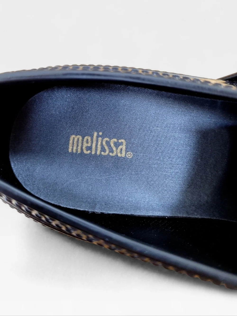 MELISSA Dama Classic Jelly Brogues Loafers Shoes 8 Black Bronze Made In Brazil - Picture 13 of 15